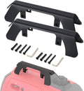 Black generator theft deterrent security bracket set with mounting bolts and L-wrench
