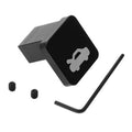 Hood release latch handle repair kit: black bracket, L hex key, and mounting screws