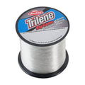 Clear fluorocarbon fishing line spool with Berkley Trilene Big Game label, dark rim