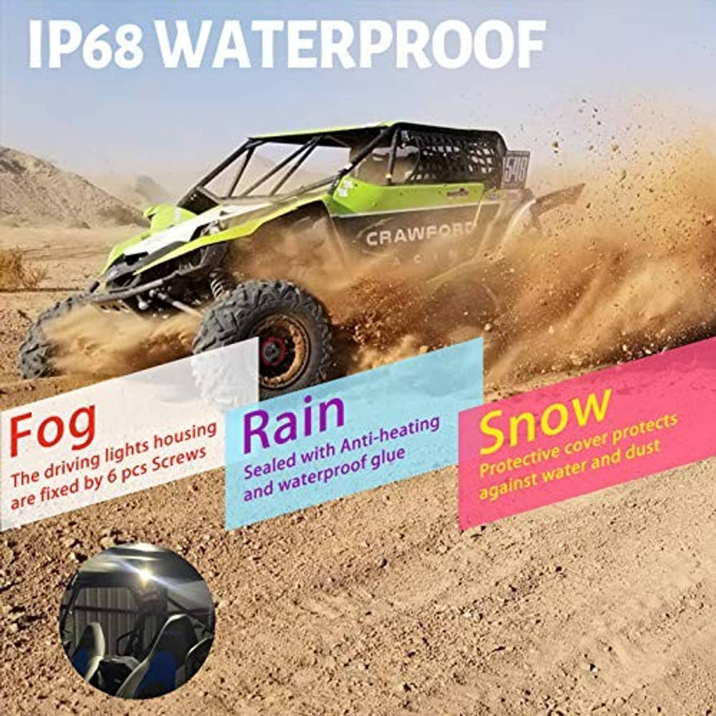 Waterproof LED dome light with sealed black housing for dust and rain protection