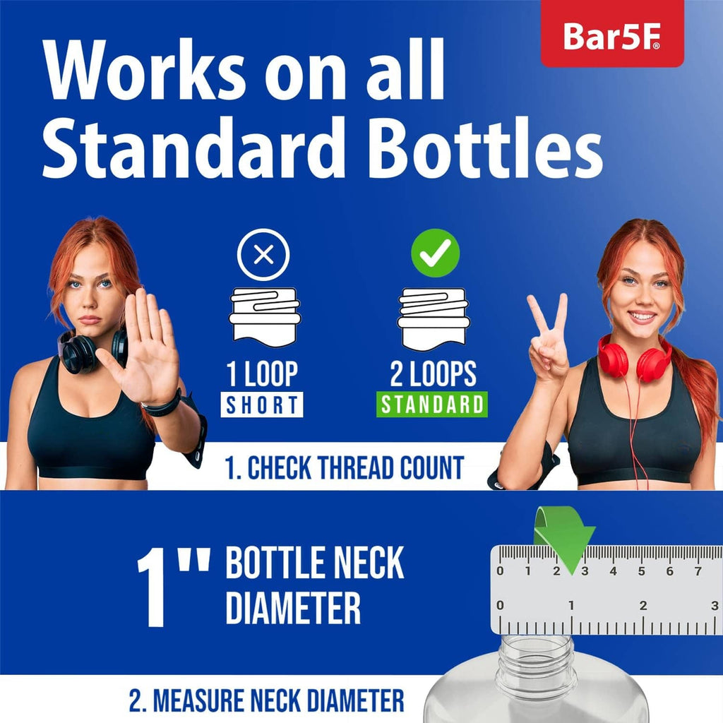 Black pump dispenser for 1-inch bottle neck diameter bottles