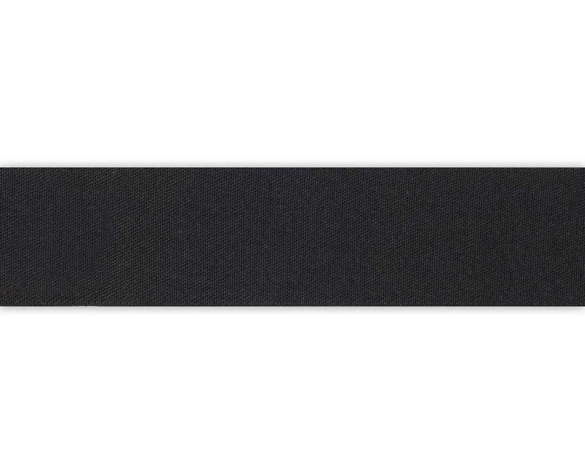 Black woven suspender strap with textured fabric