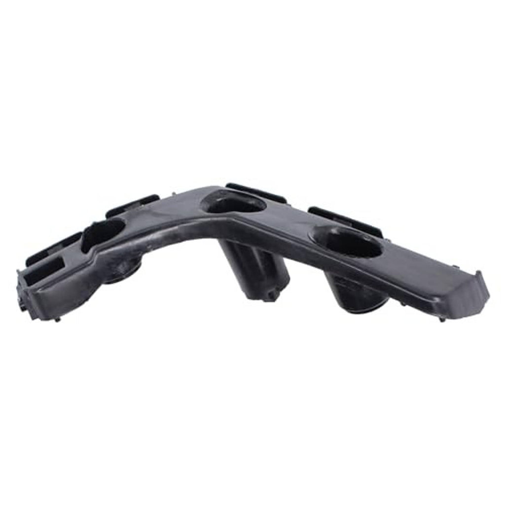 Single dark gray bumper retainer bracket with curved mounting rail and cutouts
