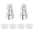 Two stainless steel float valves with four silicone gaskets