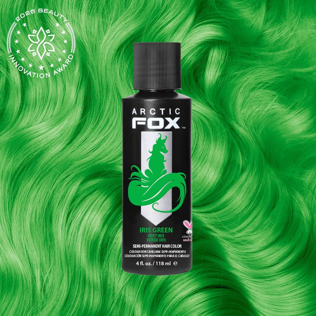 ARCTIC FOX semi-permanent hair color bottle, iris green, 4 fl oz