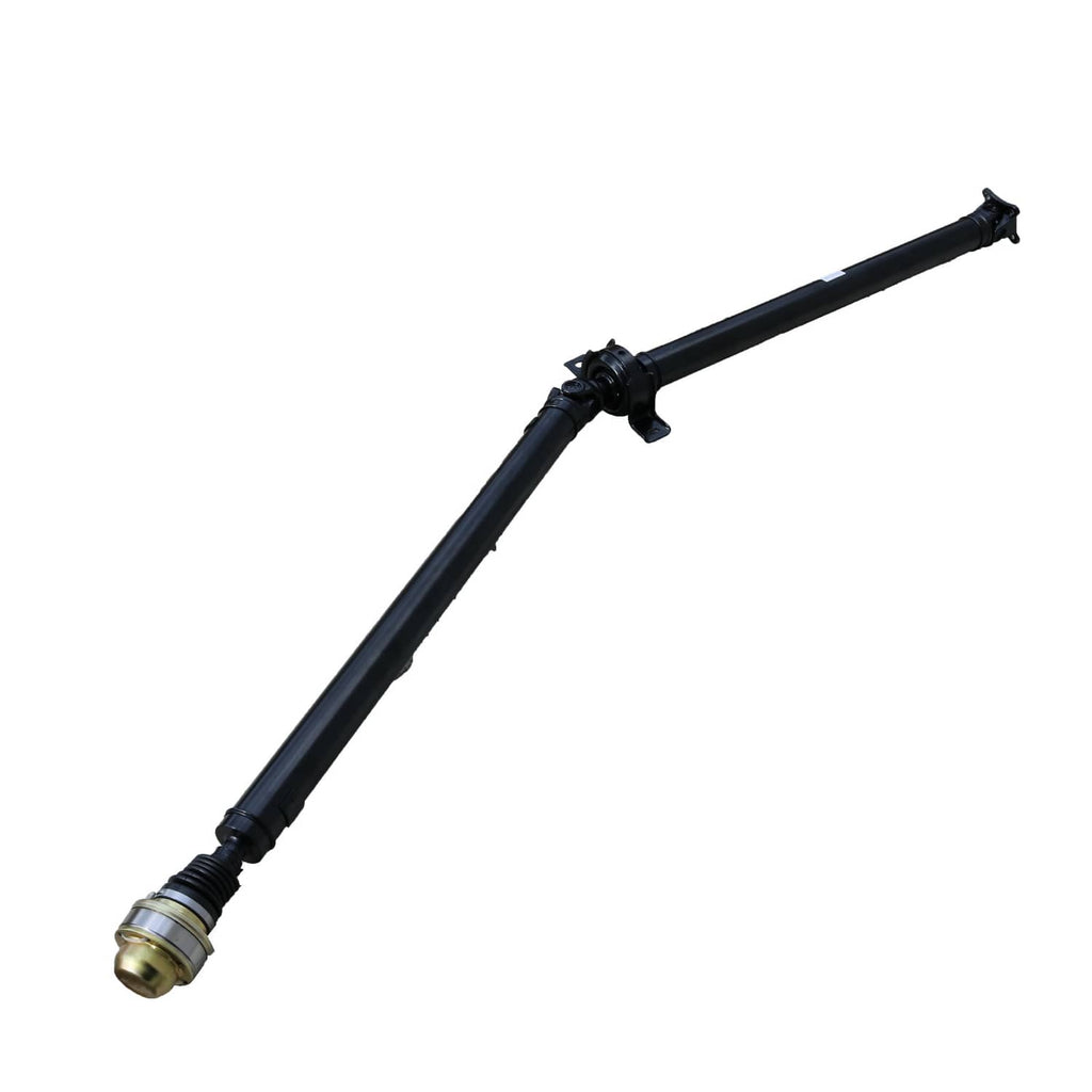 Rear prop driveshaft with black steel shaft and slip-joint end yoke