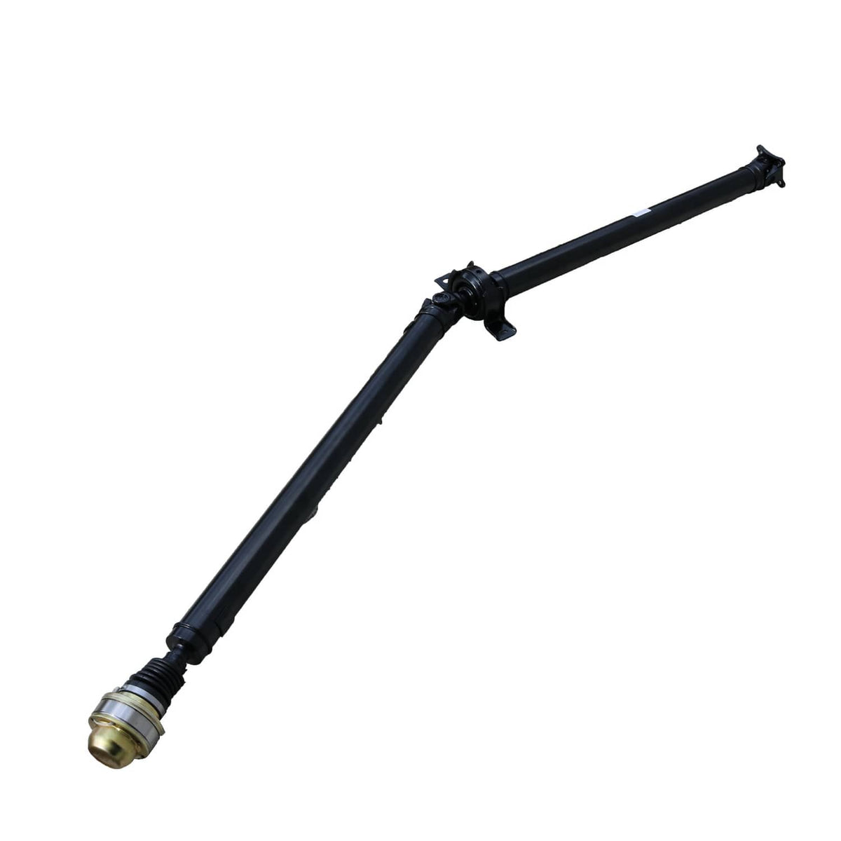 Rear prop driveshaft with black steel shaft and slip-joint end yoke