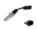 Brake pressure switch with black wire and threaded metal sensor connector