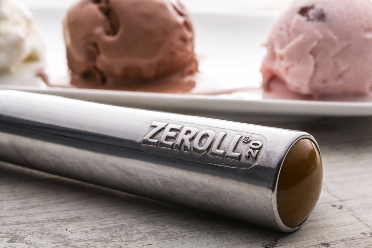 Zeroll ice cream scoop handle with embossed “ZEROLL” logo and size 20 marking.