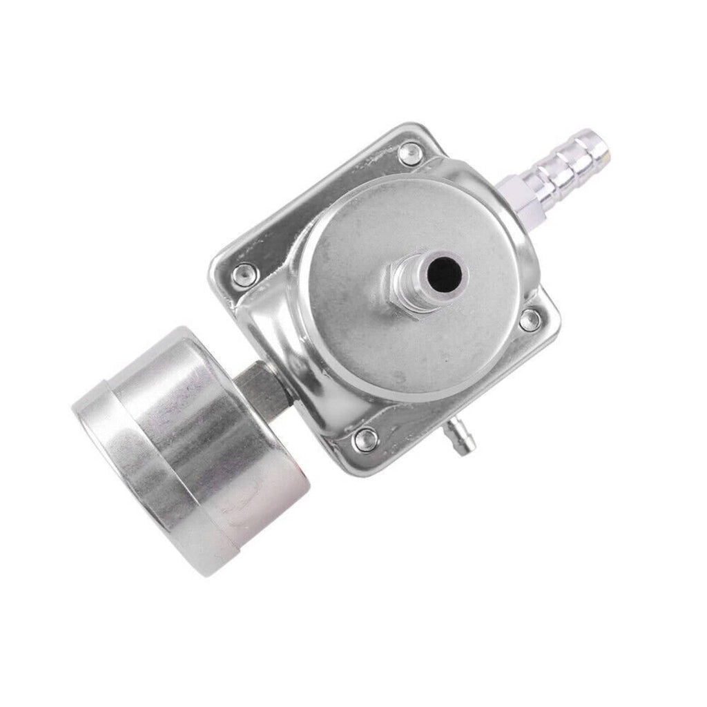 Fuel pressure regulator valve assembly with hose connection and mounting bracket
