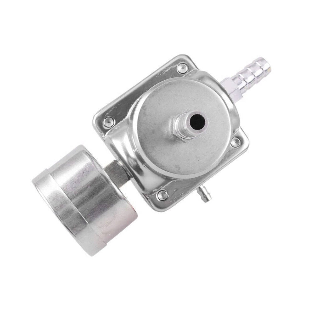 Fuel pressure regulator valve assembly with hose connection and mounting bracket