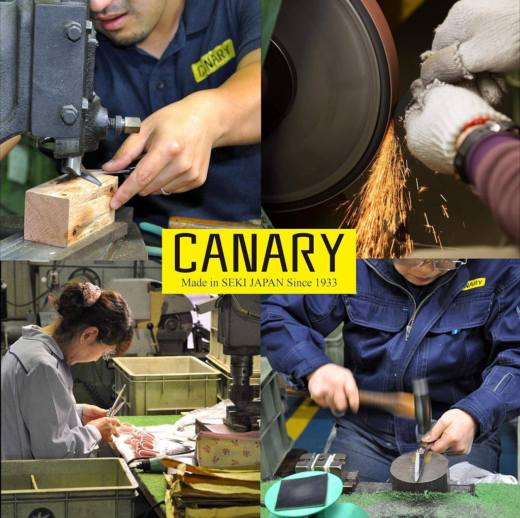 Technician using blue CANARY canister puncture tool with sparks