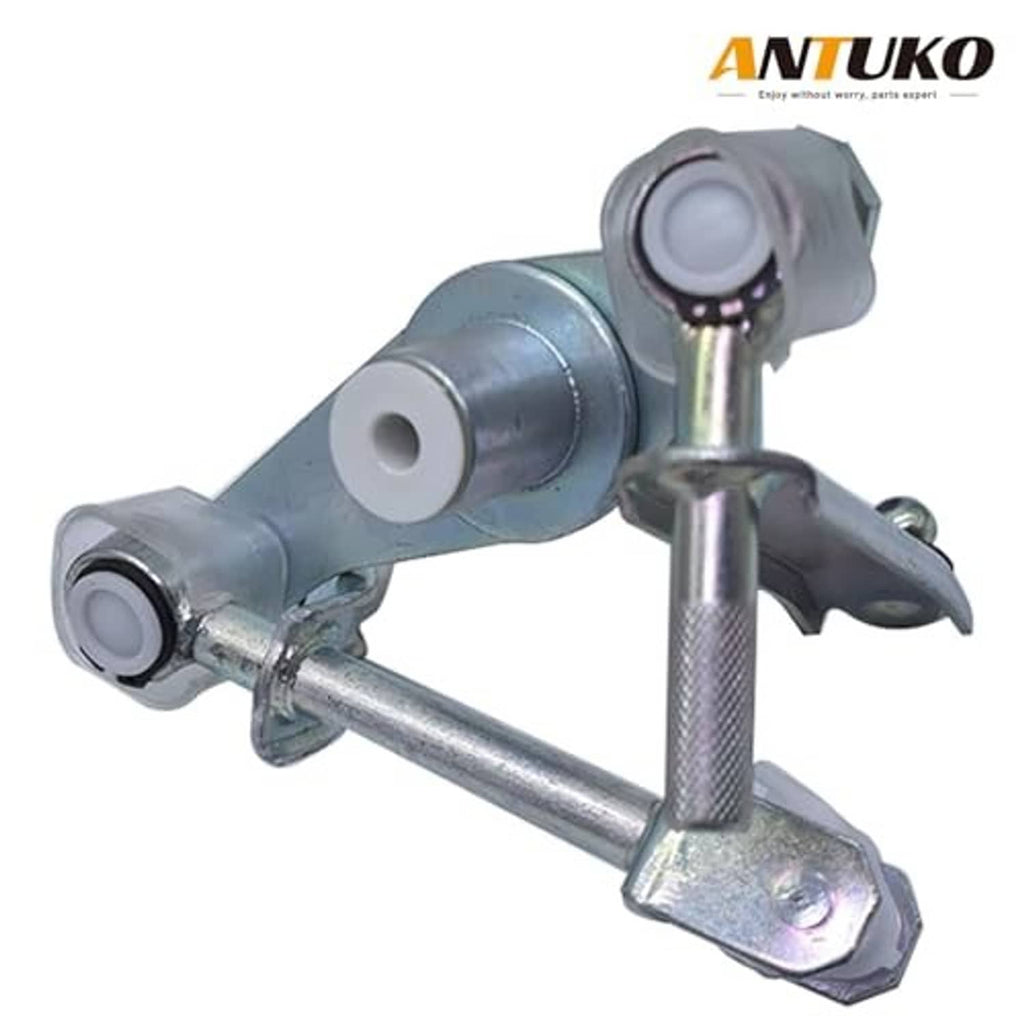 Manual shifter linkage equalizer with metal lever housing and black support rod