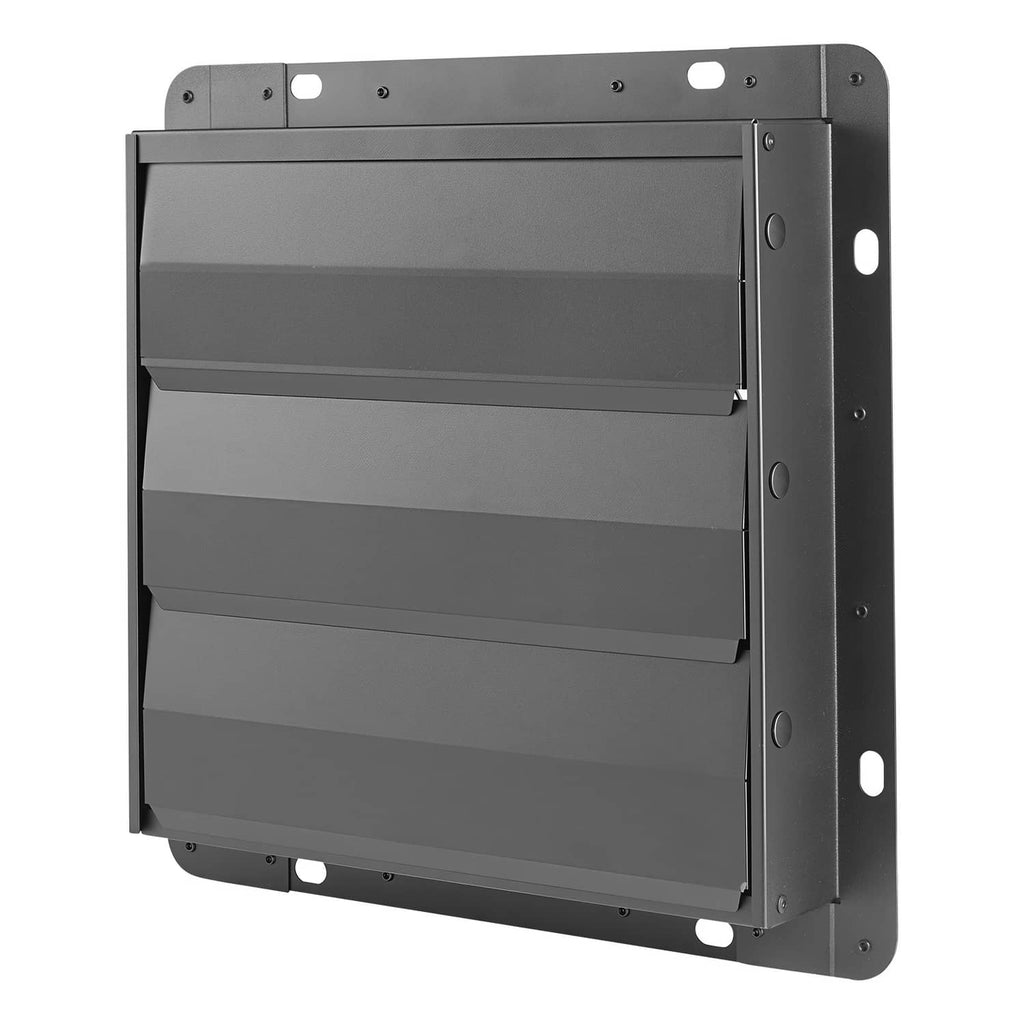 10-inch wall-mount exhaust fan housing panel with shutter louvers