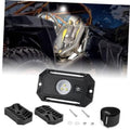 Universal roll-bar LED dome light, black housing with white LED and power button