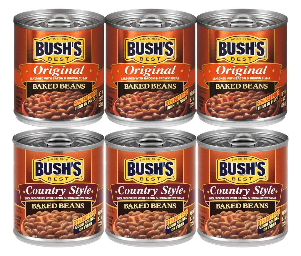 Baked beans can multipack with Bush’s Best Original branding
