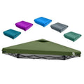 Green pop-up canopy replacement top cover with air vent, shown with folded color options