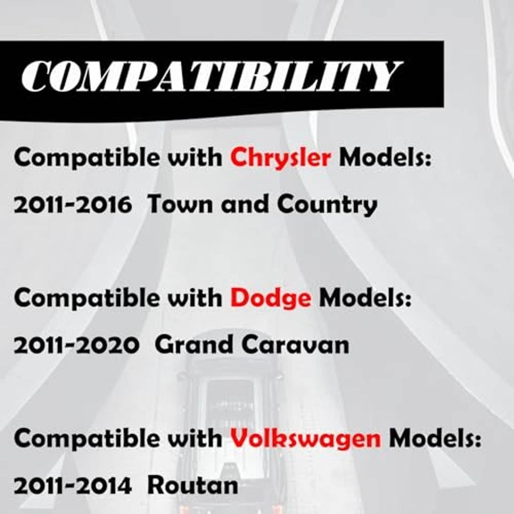 Compatibility list for Town and Country, Grand Caravan, and Routan models