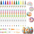 Set of edible ink markers with white bodies and colored tips in multiple colors