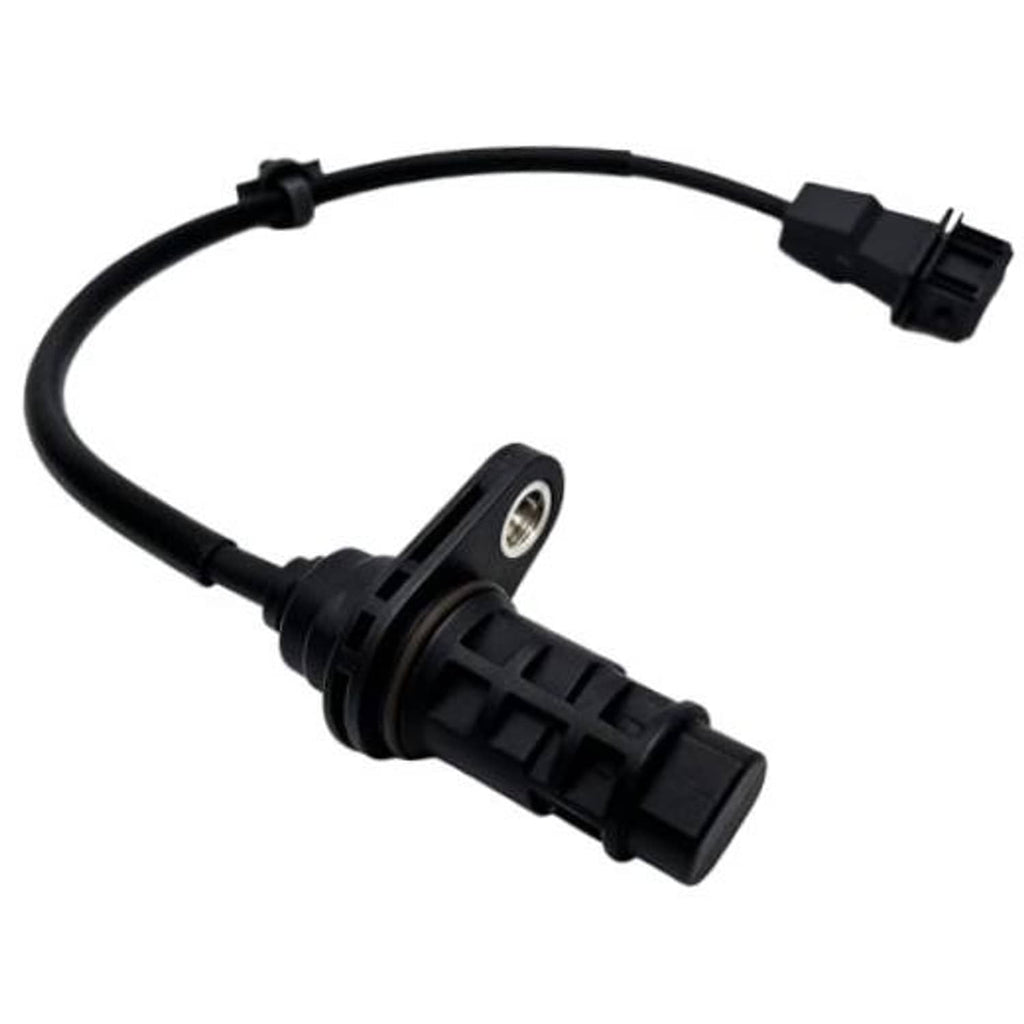 Crankshaft position sensor with black electrical connector and wire harness