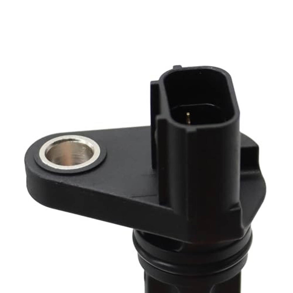 Crankshaft position sensor, black connector housing with metal mounting surface and pin