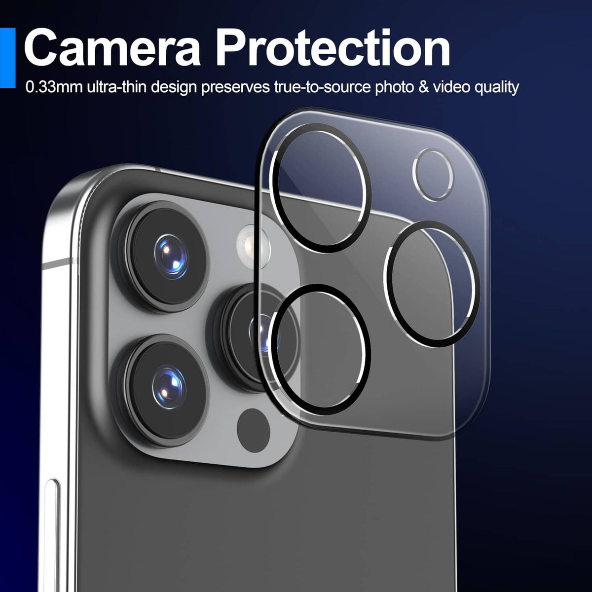 Screen protector kit with camera lens covers for phone back