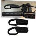 Black bicycle brake extender, curved clamp and handle hook, 2-pack included