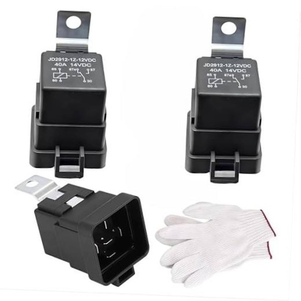 12V power trim tilt relay, black 5-pin SPDT with mounting bracket