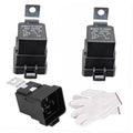 12V power trim tilt relay, black 5-pin SPDT with mounting bracket