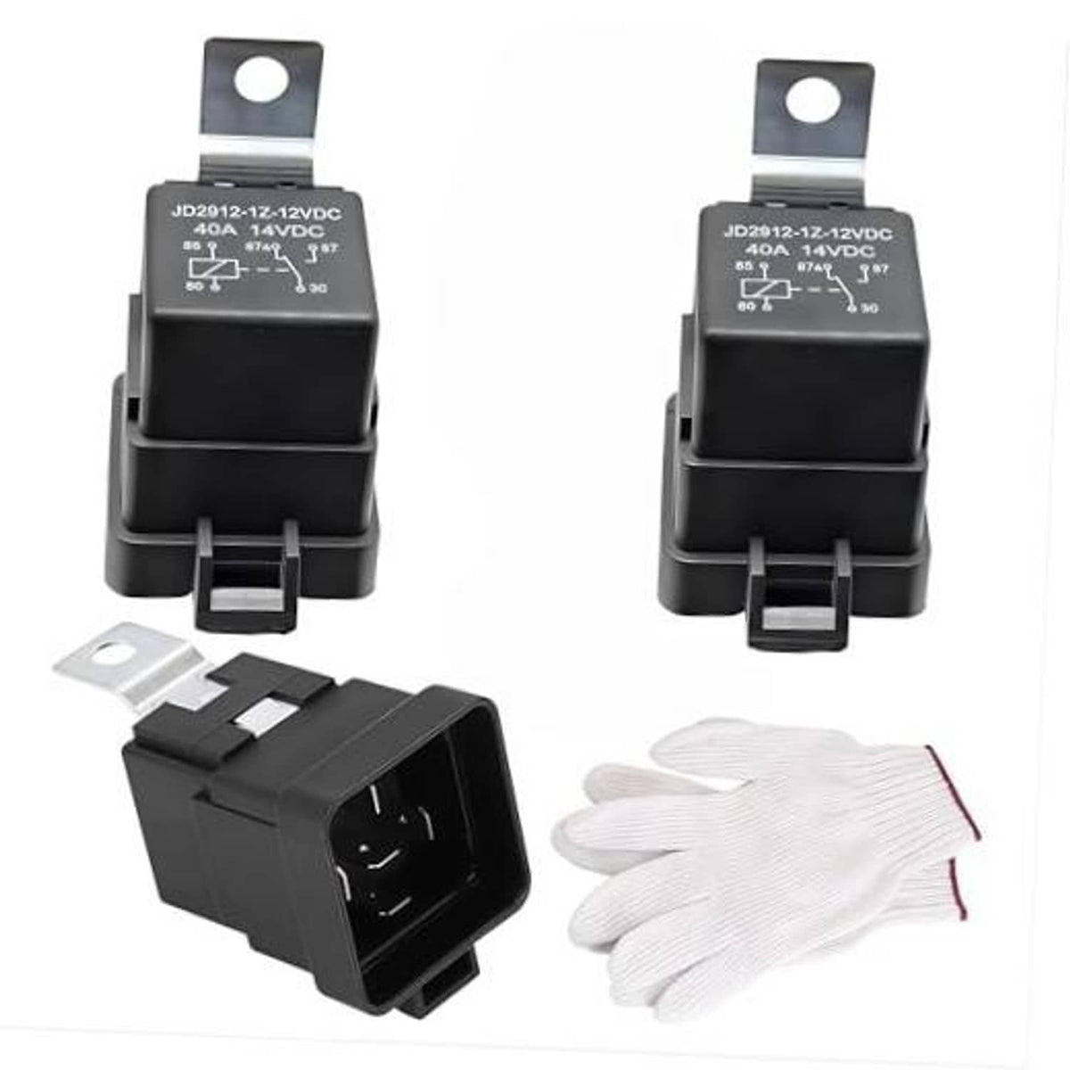 12V power trim tilt relay, black 5-pin SPDT with mounting bracket
