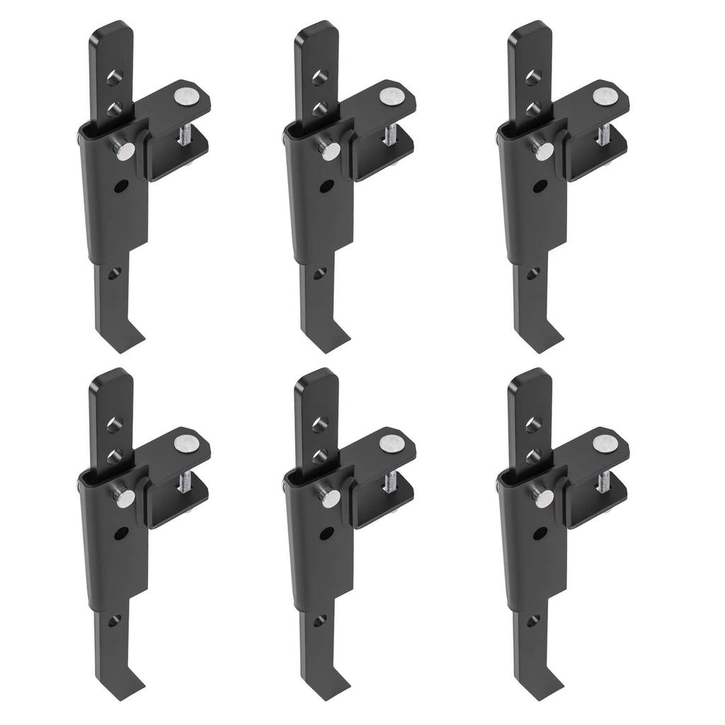 Powder-coated steel chisel plow implement angled black mounting brackets with chisel points