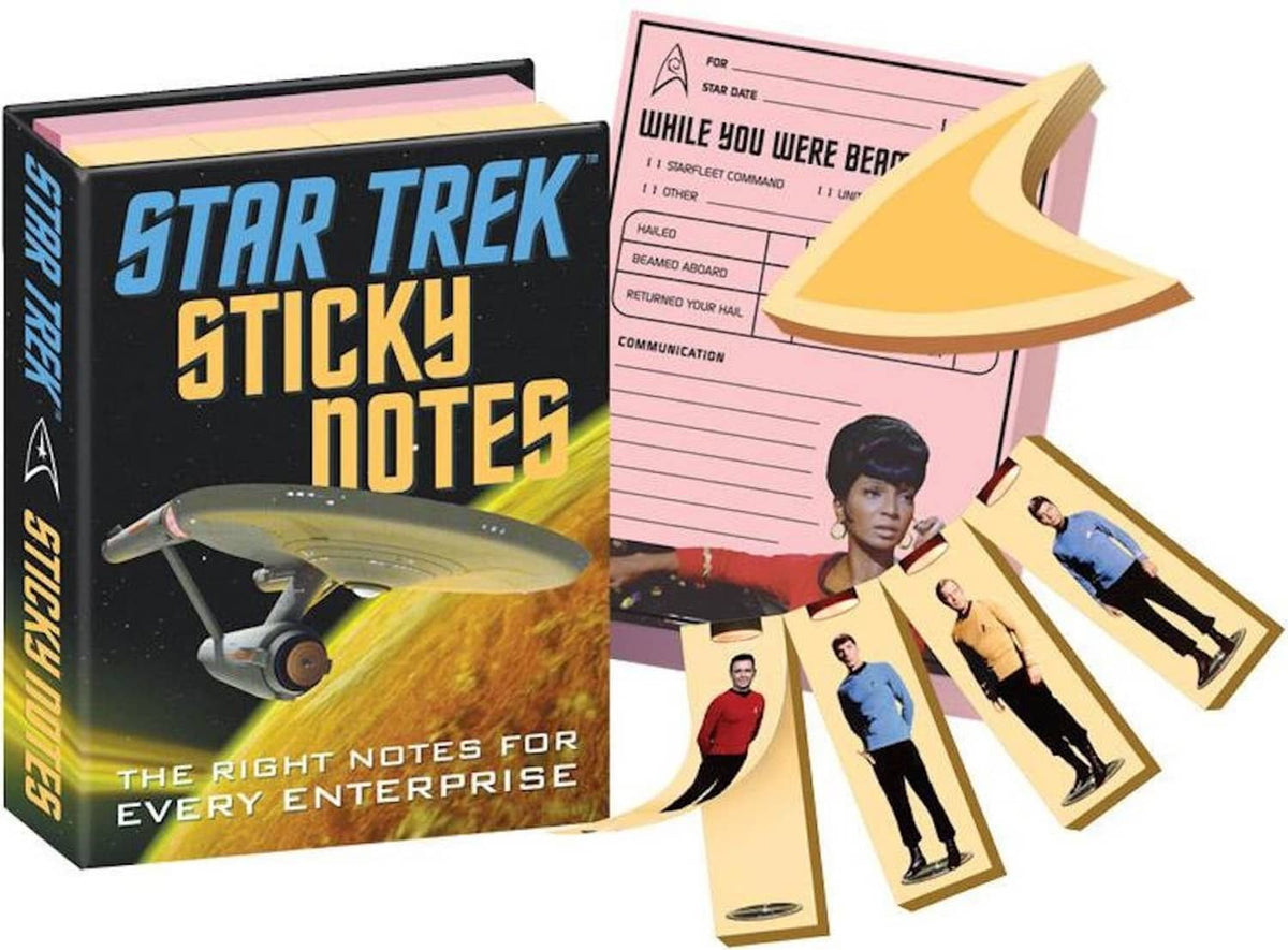 Sticky notes set with box, tabbed note inserts, and character cards