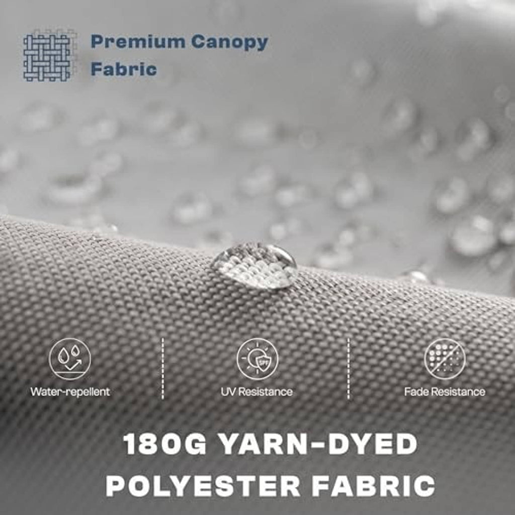 180G yarn-dyed polyester umbrella fabric with water-repellent texture and UV resistance