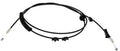 Hood release cable with black wire and white end terminals