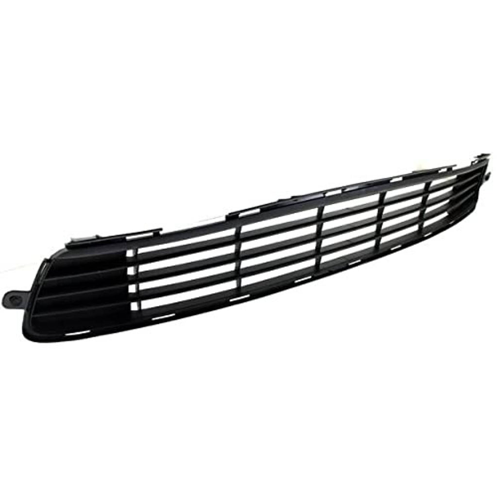 Front grille insert with black mesh and silver horizontal bars