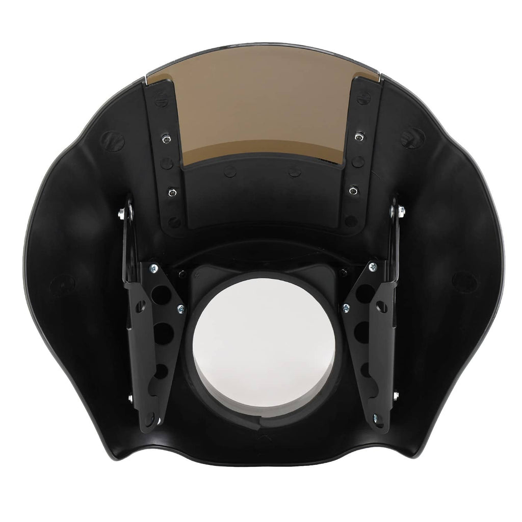 RivetOak Quarter Headlight Fairing Windshield 49mm w/ Clamps For Street-Bob FXBB 2018-up