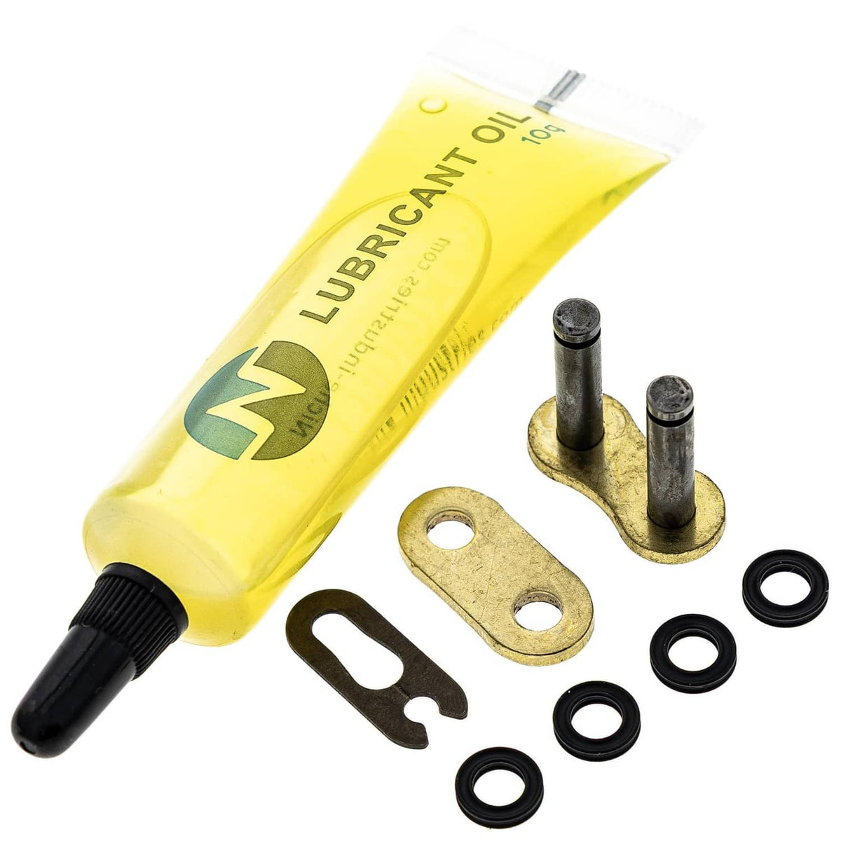 Gold X-ring drive chain service kit: lubricant tube, pins and O-rings