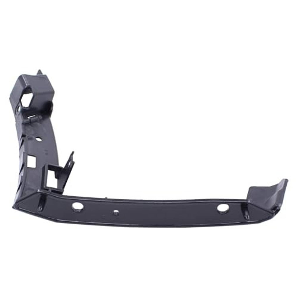 Front bumper bracket reinforcement, dark metal lower bar with side mounts and circular holes