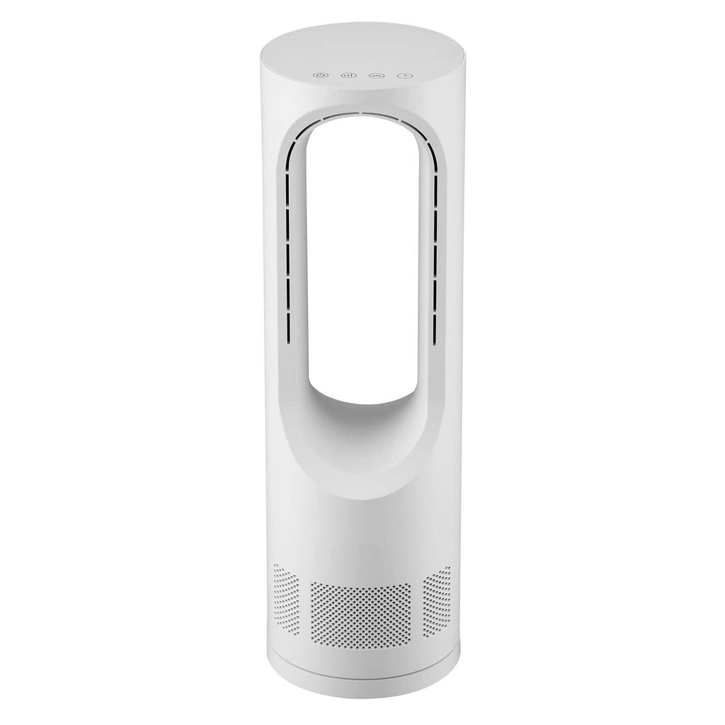 Uimoso bladeless desk fan with front grille, white body