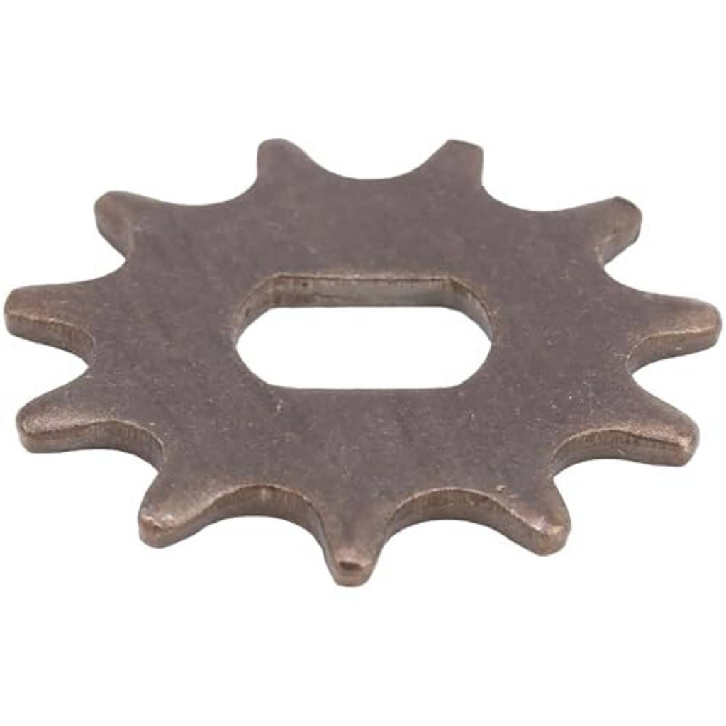 Steel 11-tooth sprocket with side view square center opening
