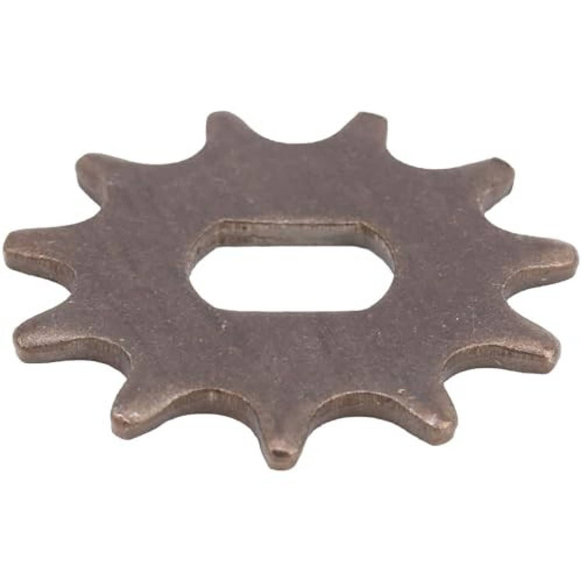 Steel 11-tooth sprocket with side view square center opening