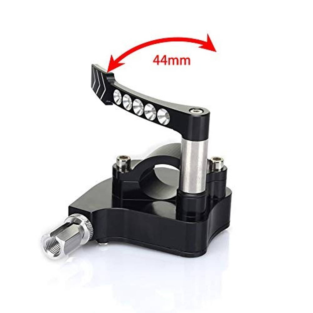 Black handlebar thumb throttle, 44mm LED light bar length