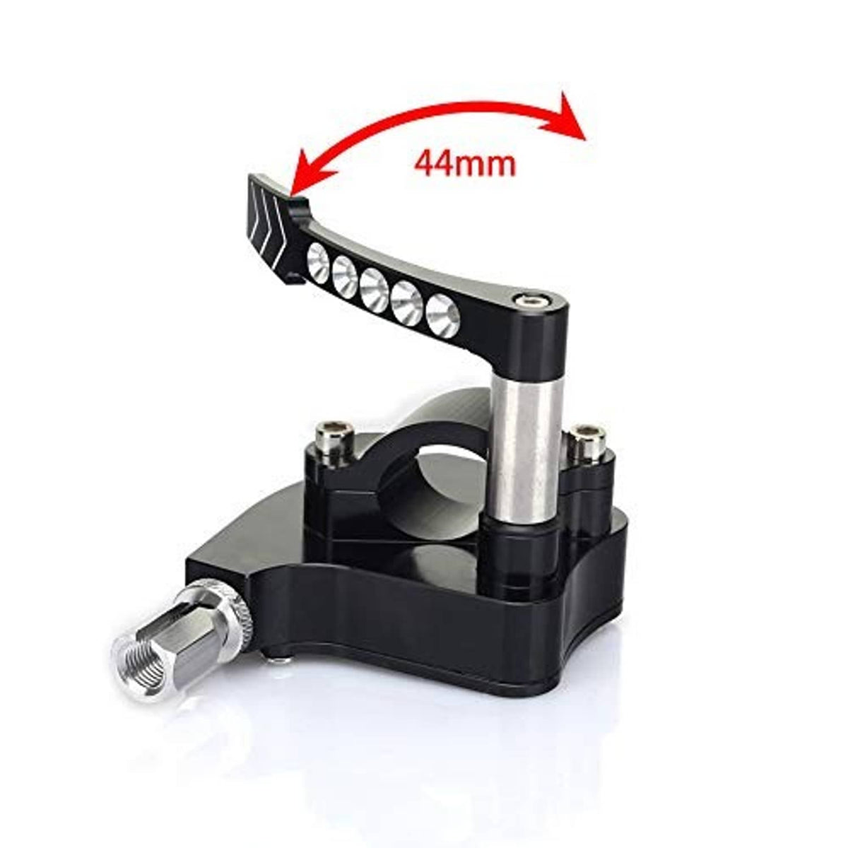 Black handlebar thumb throttle, 44mm LED light bar length