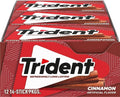 Trident cinnamon sugar-free gum pack, 14 sticks, red package