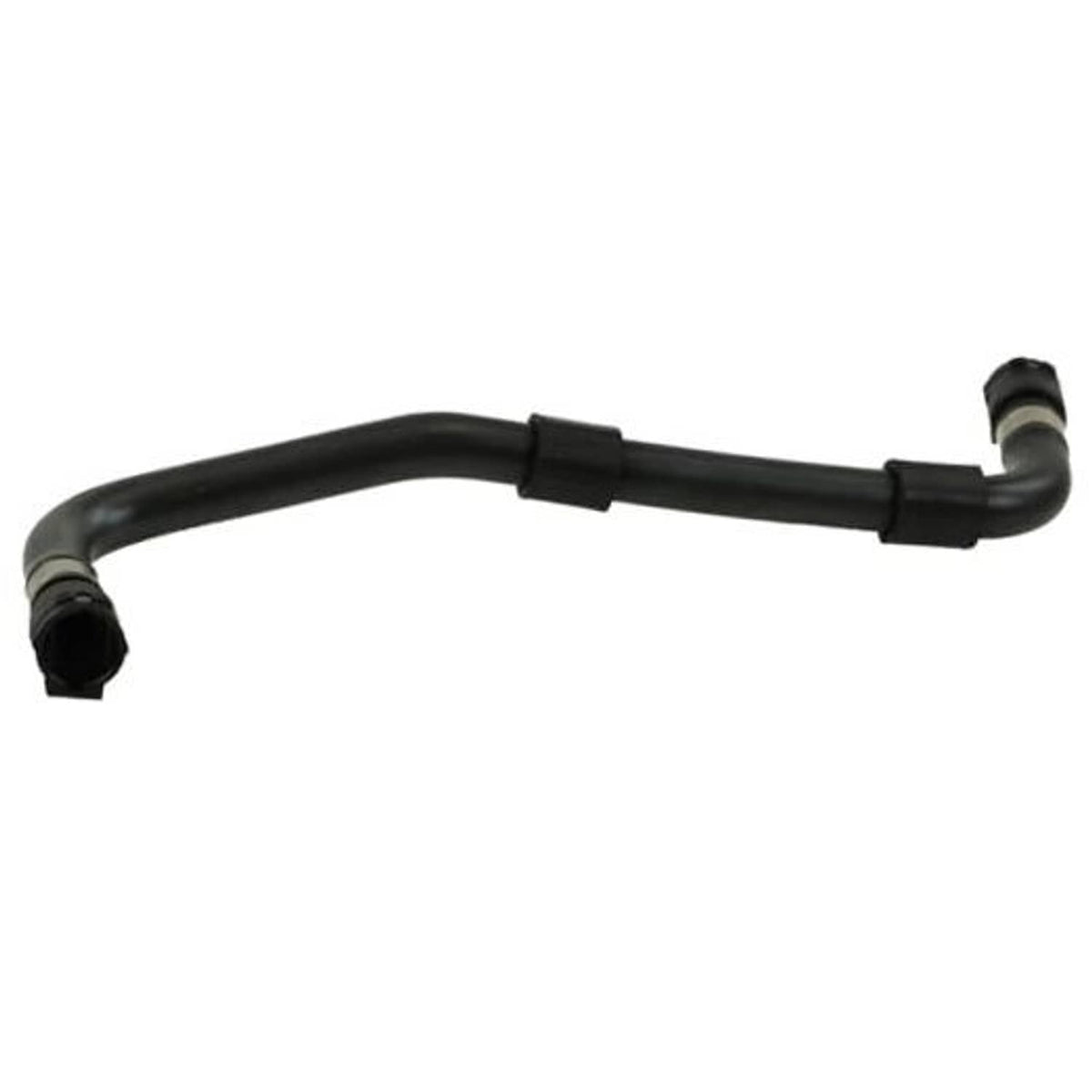 Rein black water hose with ribbed end couplings and joint