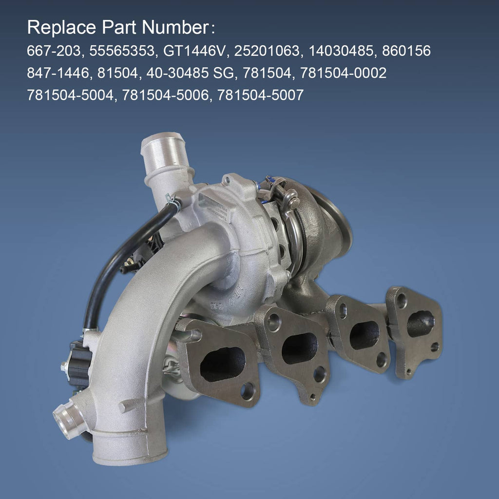 Turbocharger assembly with silver intake pipe and black compressor housing close-up