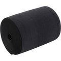 Black elastic spool roll with visible inner core