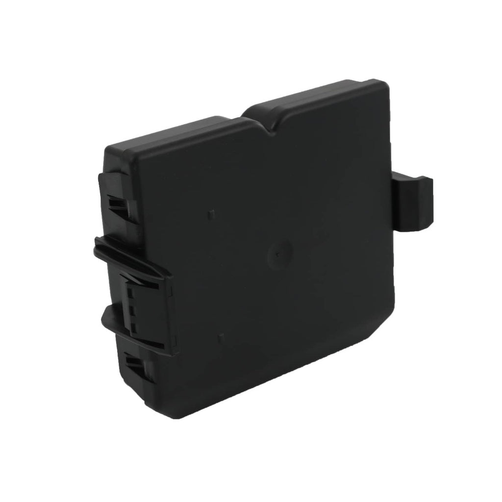 Rear liftgate control module, black plastic module with side connector face