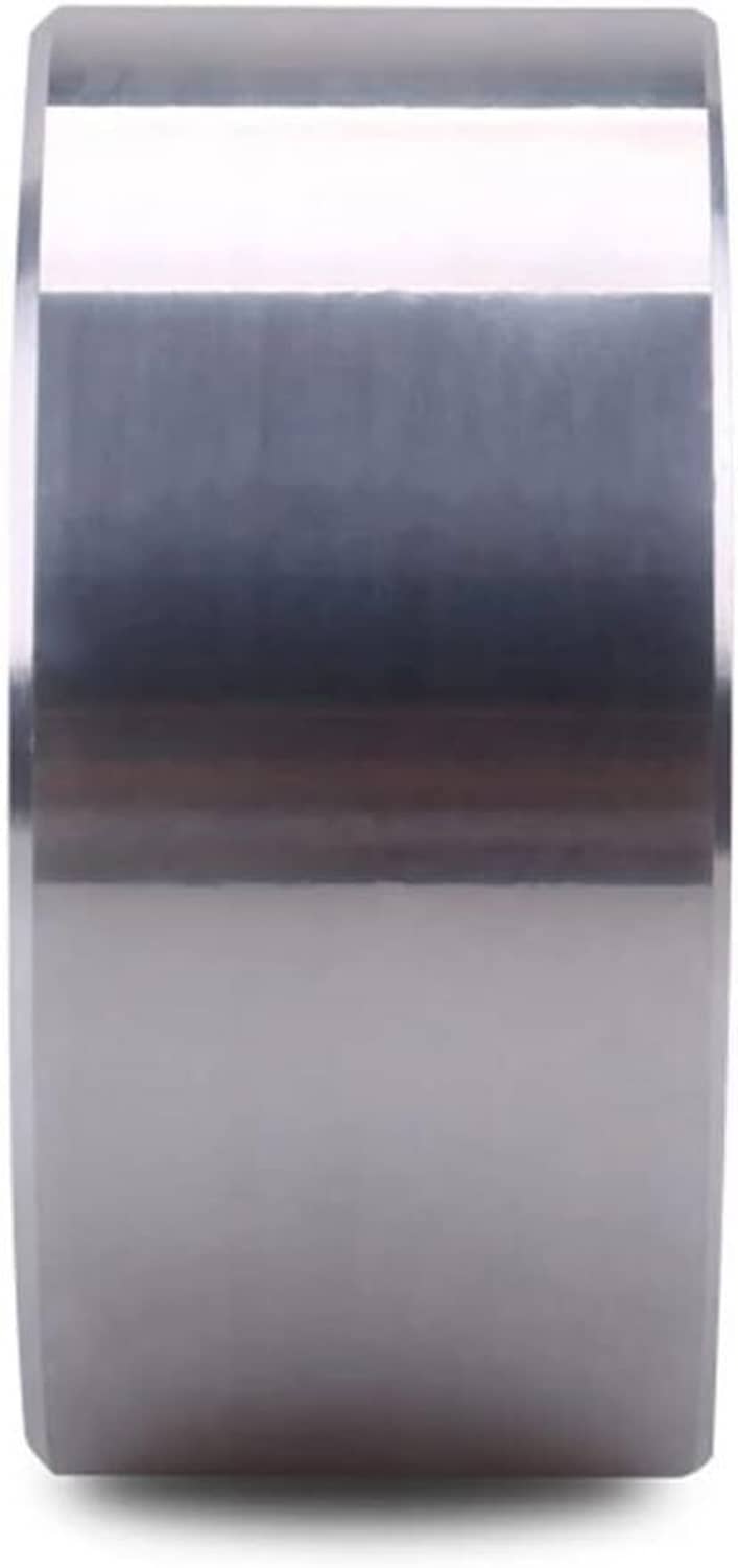 Aluminum weld-on bung sleeve with open face and smooth cylindrical sides