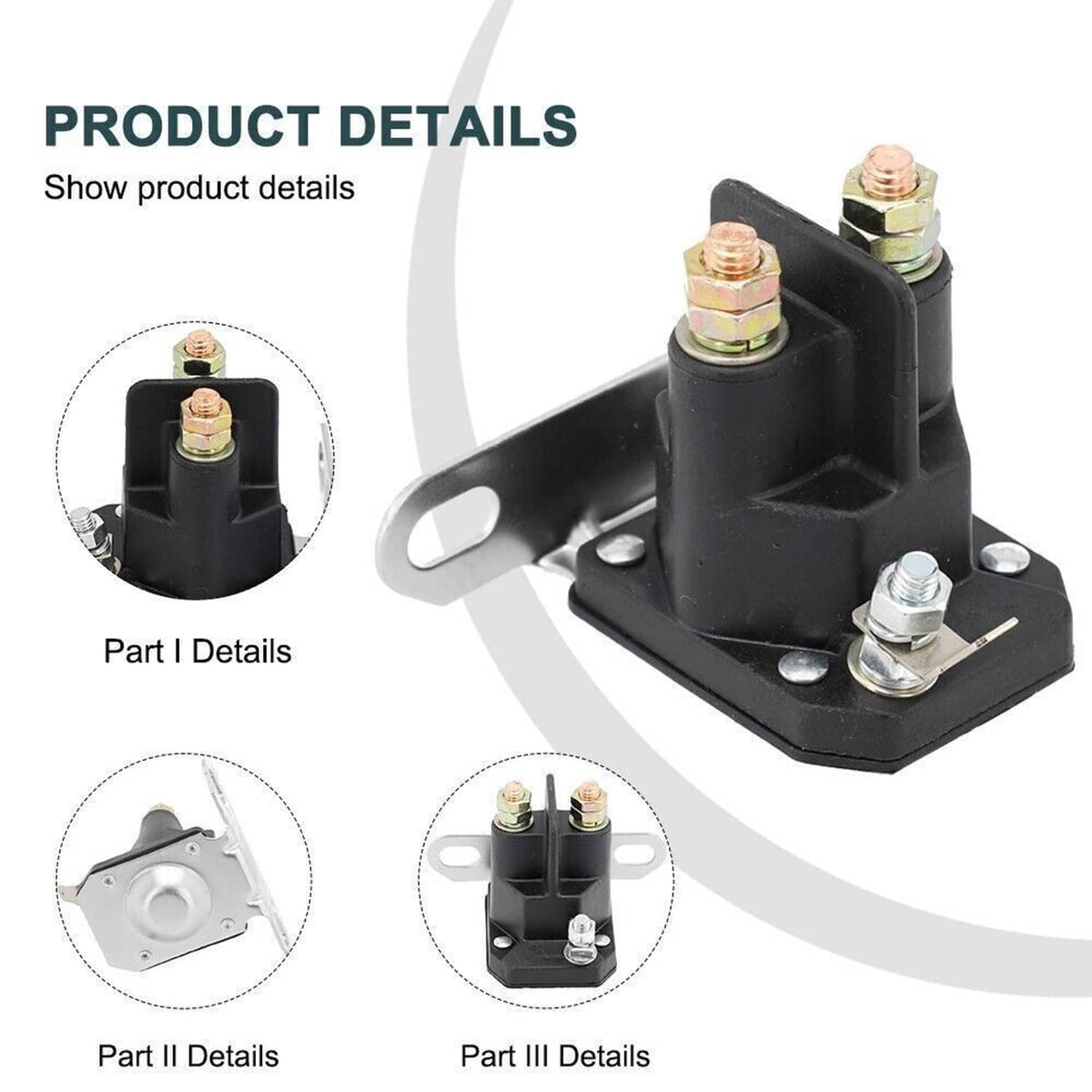 Black solenoid valve with copper fasteners and metal mounting plate